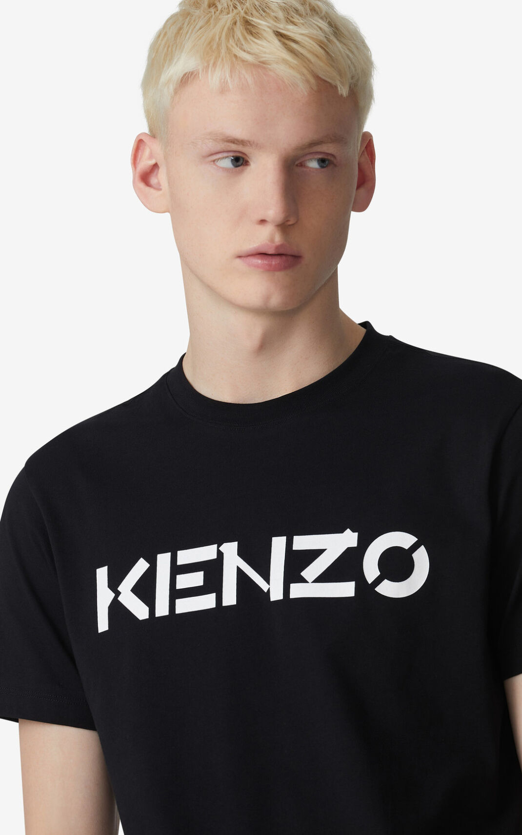 T Shirt Kenzo Homme Logo Noir WALDH-3589